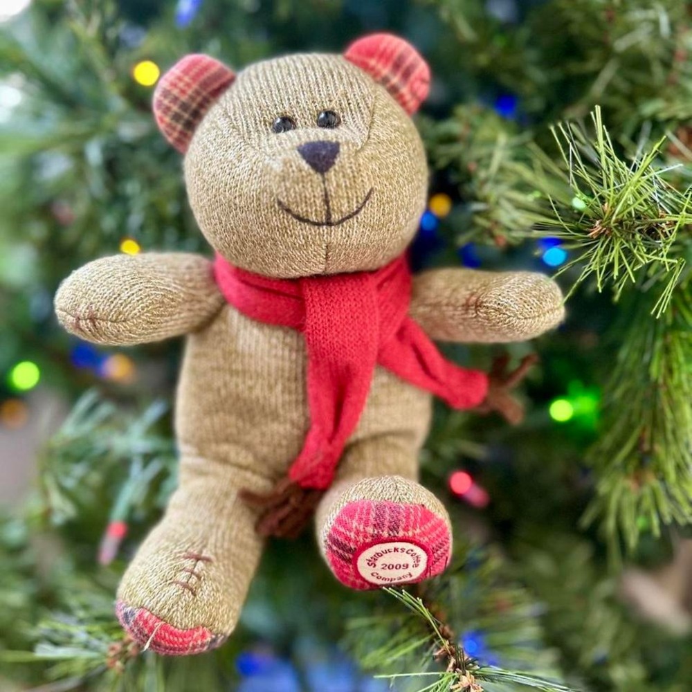 Starbucks Coffee Bearista Bear Stuffed Animal Teddy 2009 Holiday